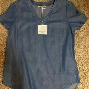 Blue jean look shirt